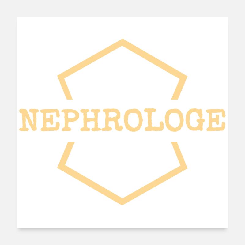 Professionnel néphrologue Poster 60 x 60 cm