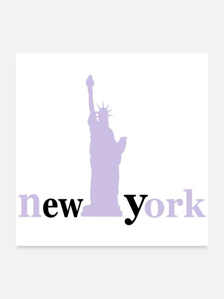 new_york - Poster 24" x 24" (60x60 cm) - white - Front