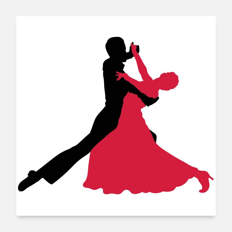 la danse de salon Poster 60 x 60 cm