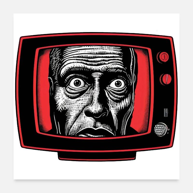 TV 02 - Poster 60 x 60 cm - blanc
