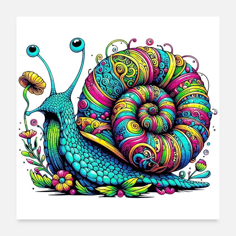 Escargot Poster 60 x 60 cm