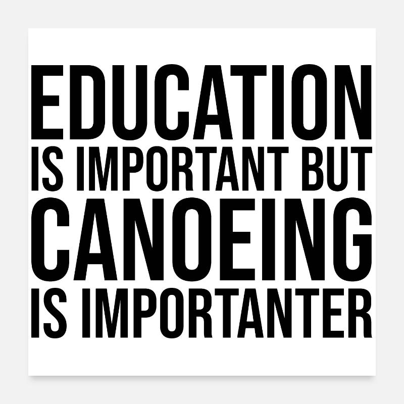 canoë Poster 60 x 60 cm
