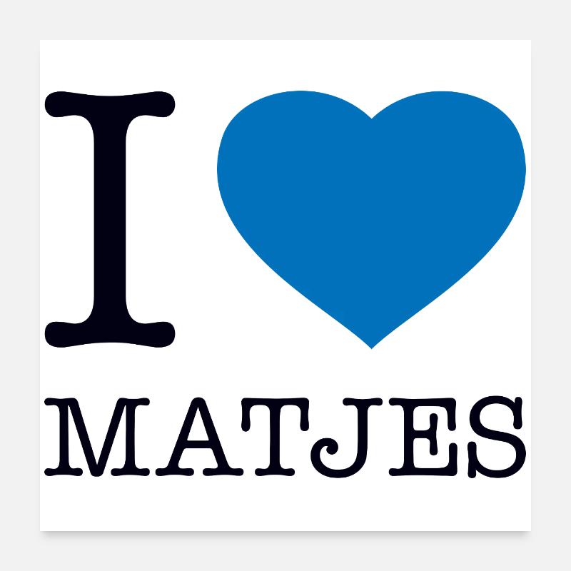 J’adore Matjes Poster 60 x 60 cm