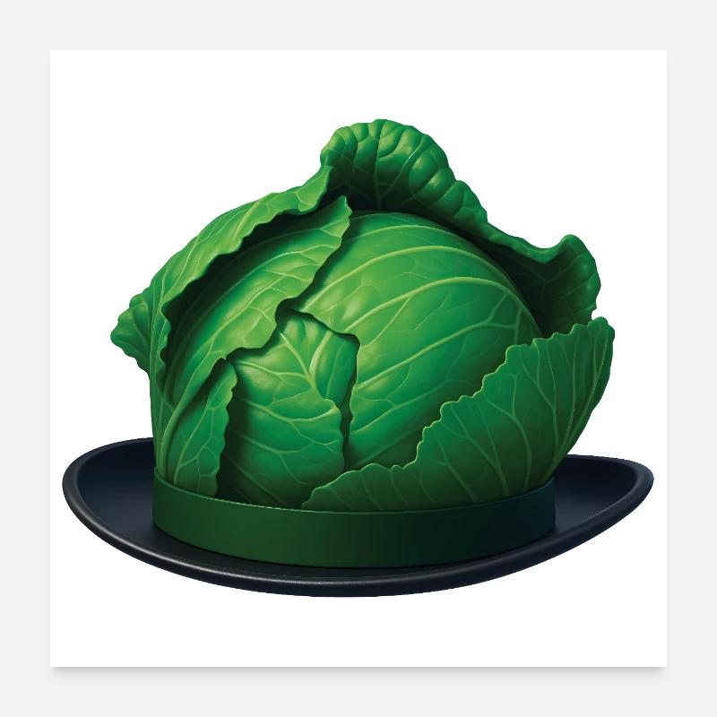LE CHAPEAU DU CHOU - Bellegique Poster 24" x 24" (60x60 cm)