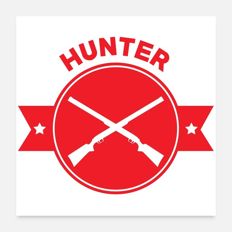 Chasse - Chasseur Poster 60 x 60 cm