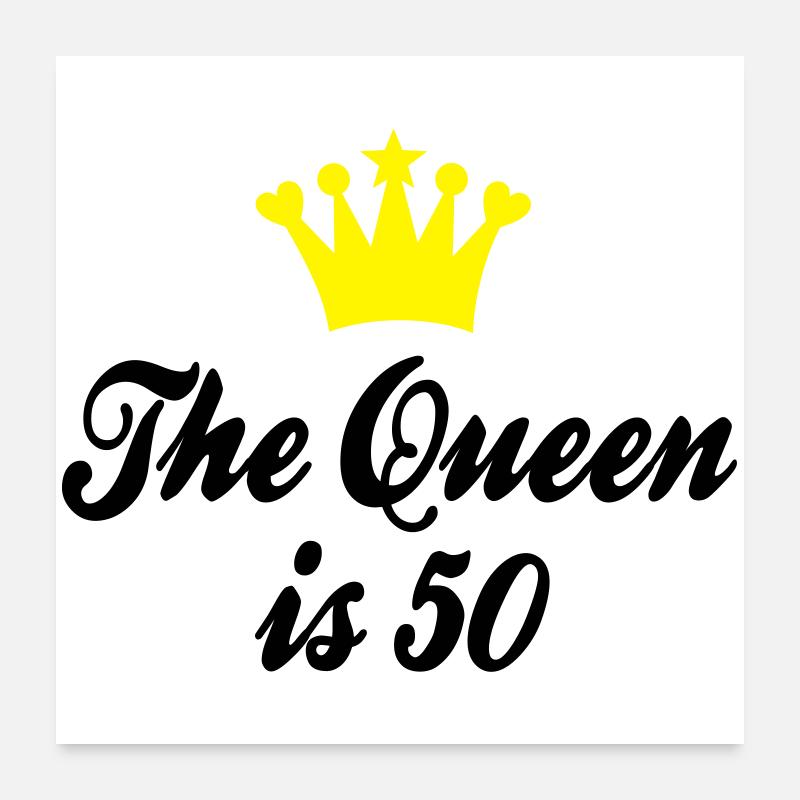 50 ans Poster 60 x 60 cm