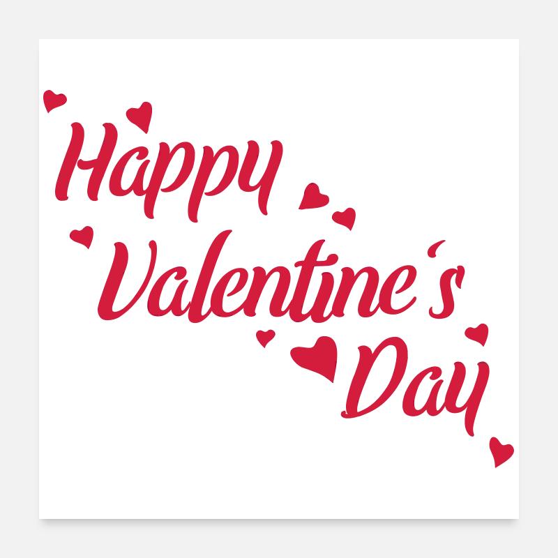 Valentinstag Poster 60x60 cm