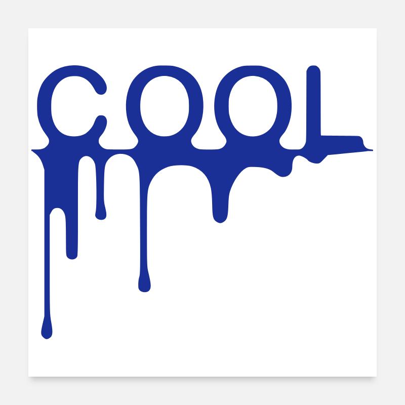 Cool - Poster 60x60 cm - Weiß