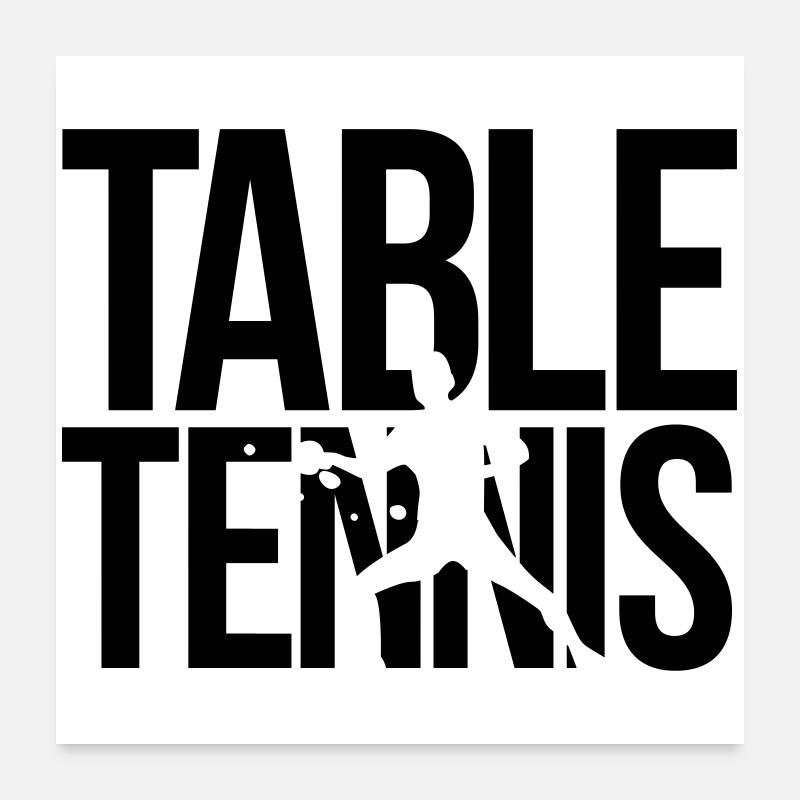 table tennis Poster 24" x 24" (60x60 cm)