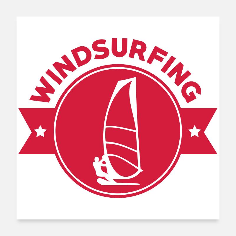 Windsurf Windsurfing Windsurfen Planche à voile Poster 24" x 24" (60x60 cm)