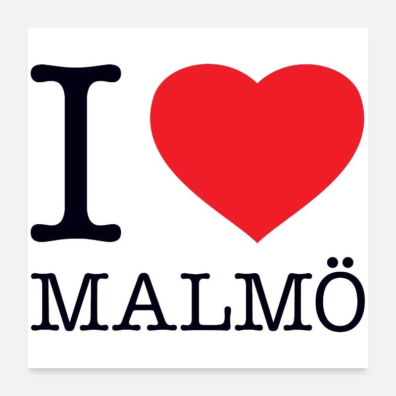 J’AIME MALMÖ Poster 60 x 60 cm