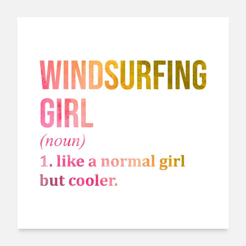 Windsurfing Poster 24" x 24" (60x60 cm)