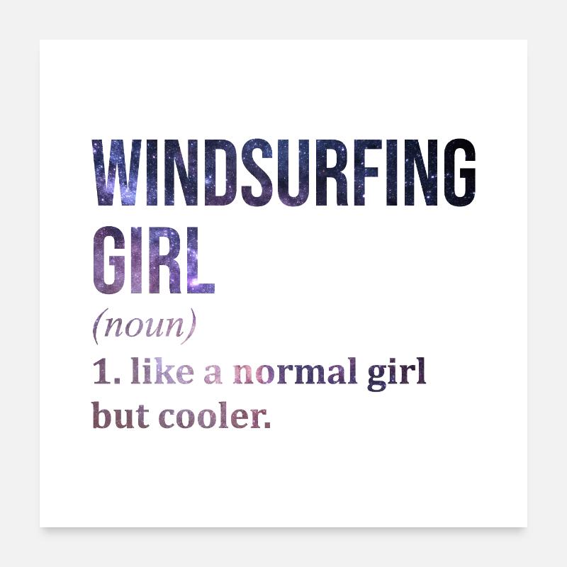 Windsurfing Poster 24" x 24" (60x60 cm)
