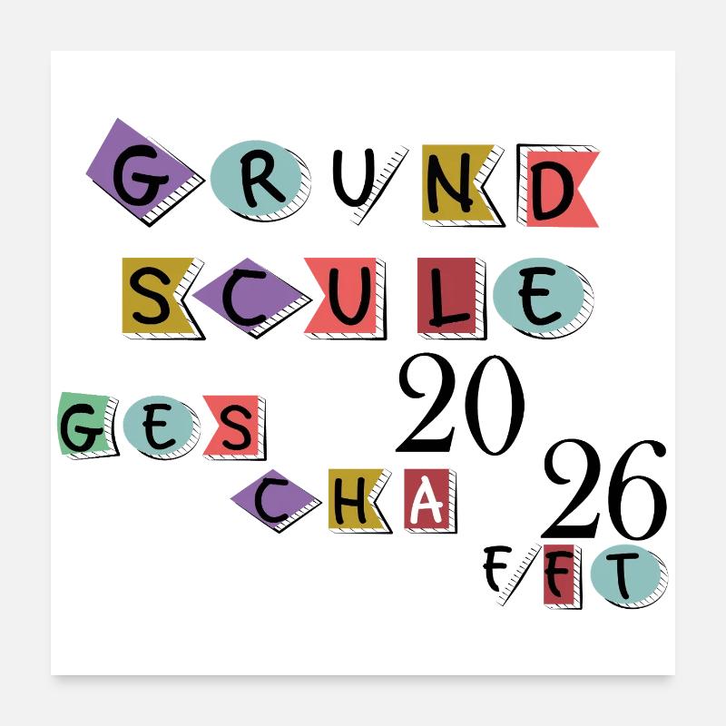 Primary school completed Poster 24" x 24" (60x60 cm)