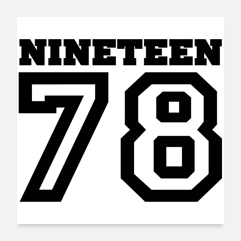 1978 Poster 60x60 cm