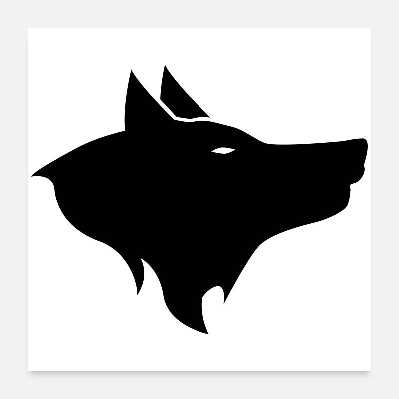 wolf Poster 24" x 24" (60x60 cm)