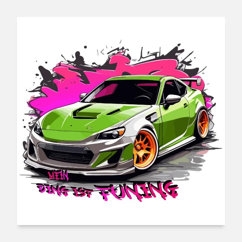Mon truc, c’est le tuning Poster 60 x 60 cm