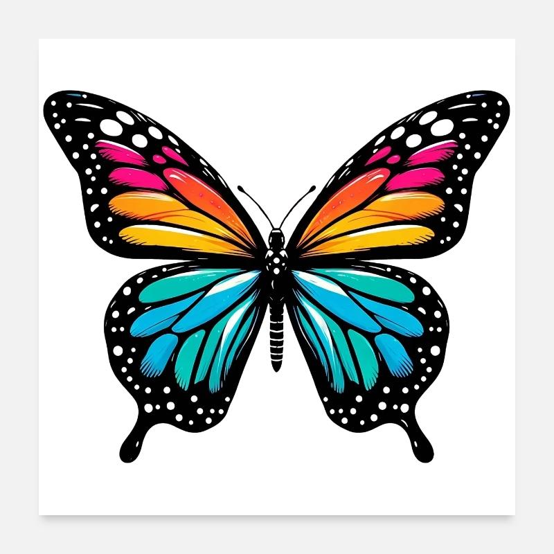 Papillon Poster 60 x 60 cm