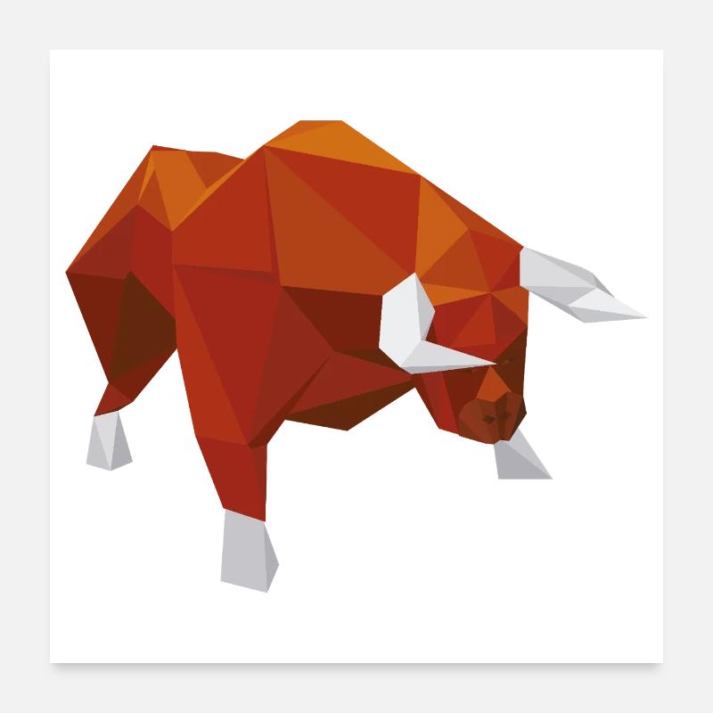 taureau Poster 60 x 60 cm