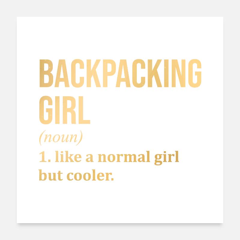 Backpacker Poster 24" x 24" (60x60 cm)