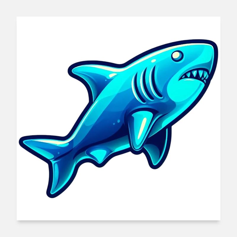 Requin Poster 60 x 60 cm