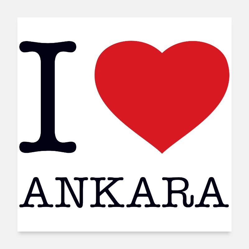 J’ADORE ANKARA Poster 60 x 60 cm