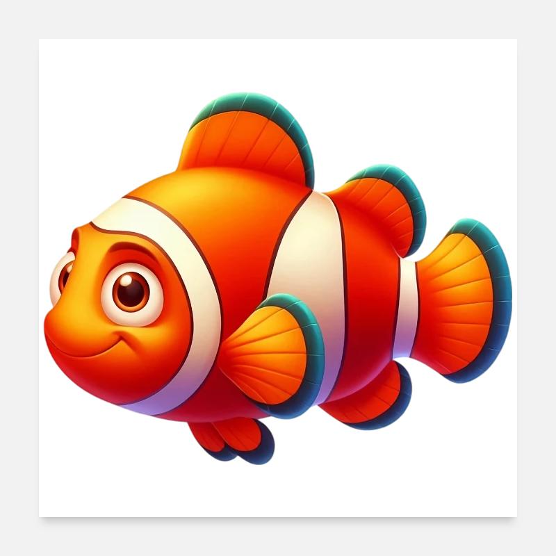 Clownfisch Poster 60x60 cm