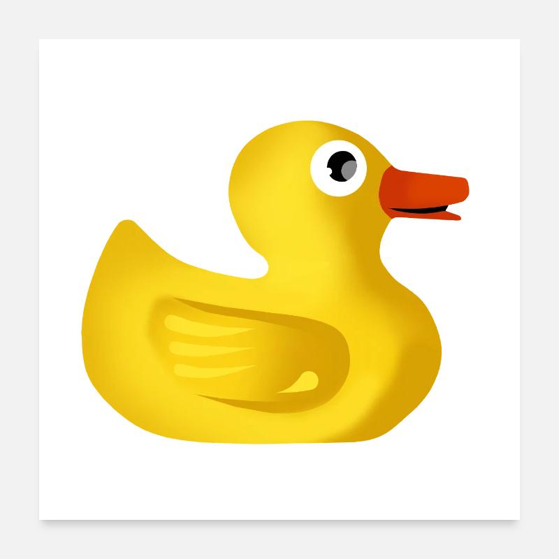 Cute rubber duck Poster 24" x 24" (60x60 cm)