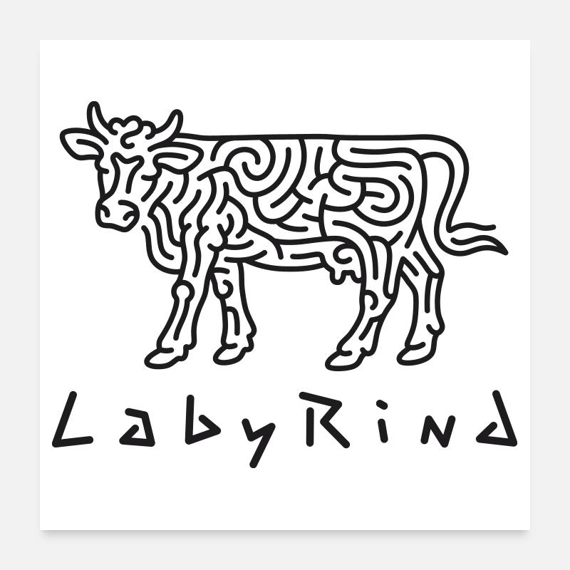 LabyRind Poster 60x60 cm