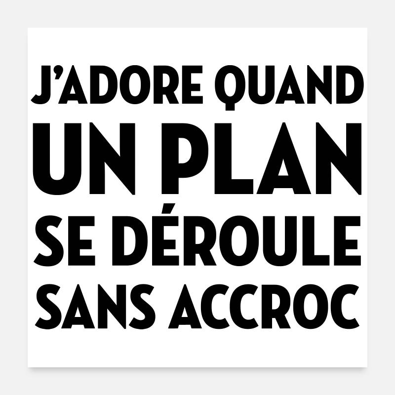 Se Déroule Sans Accroc / Agence Tous Risques Poster 60 x 60 cm