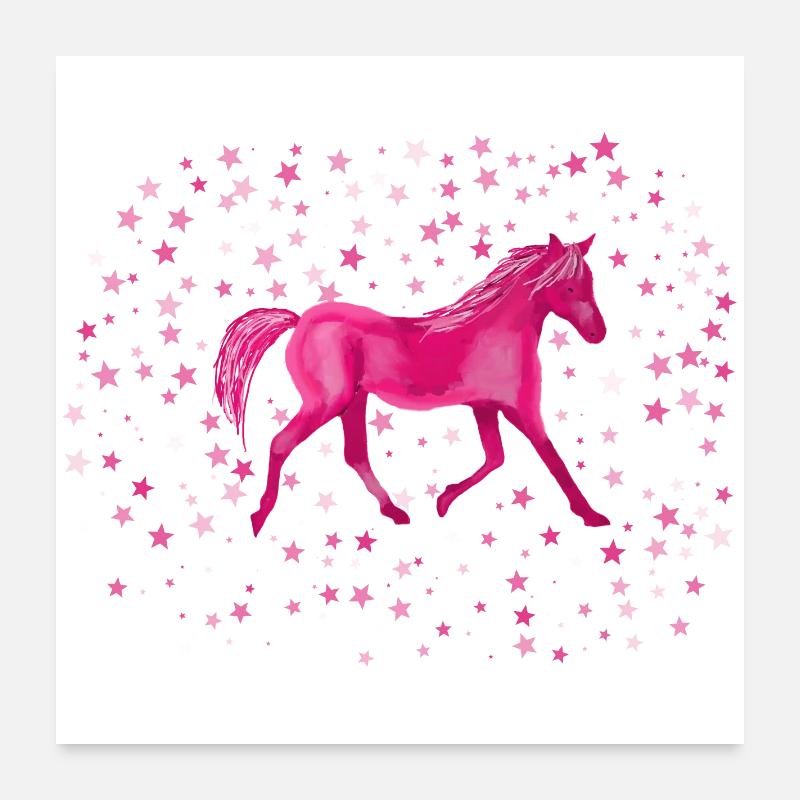 Ponysterne Poster 60x60 cm