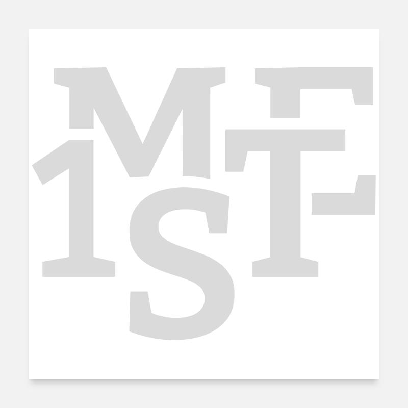 Mig først Poster 60x60 cm