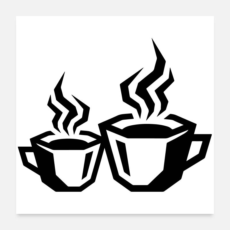 Symbole du café Café Poster 60 x 60 cm