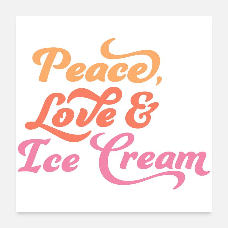 Eis Poster 60x60 cm