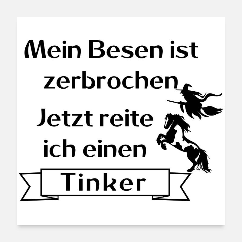 Mein Besen ist zerbrochen - Tinker Poster 60x60 cm