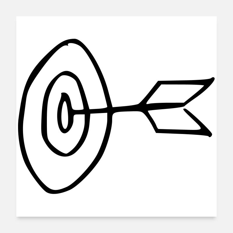 Cible Poster 60 x 60 cm