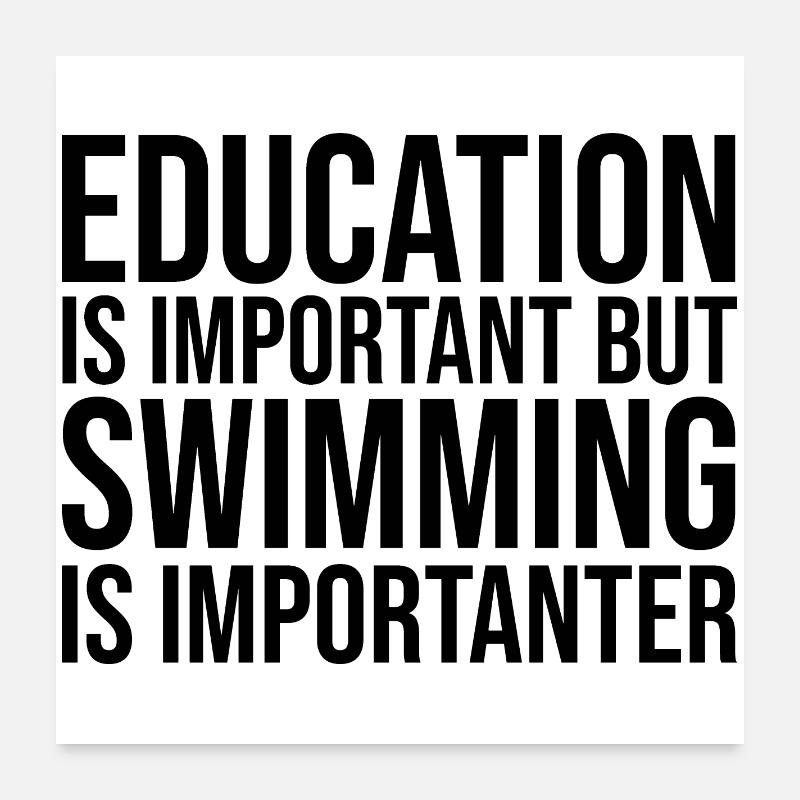natation Poster 60 x 60 cm