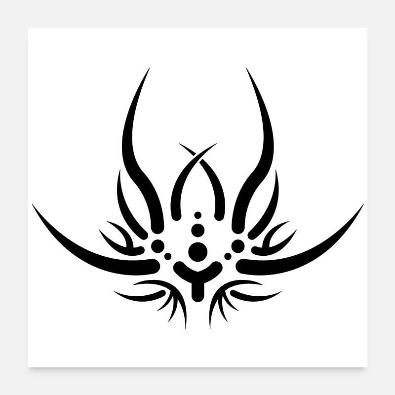 Tribal 5 by Helfspawn Poster 24" x 24" (60x60 cm)