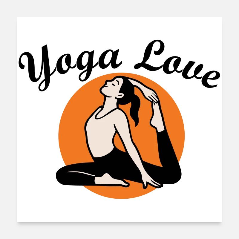 Yoga Amour Poster 60 x 60 cm