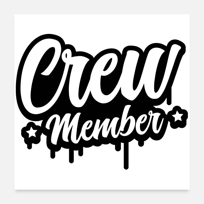Crew Member Poster 60x60 cm