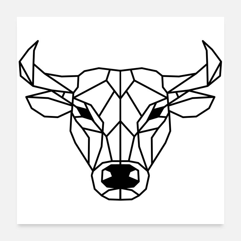 Polygone de bœuf Poster 60 x 60 cm