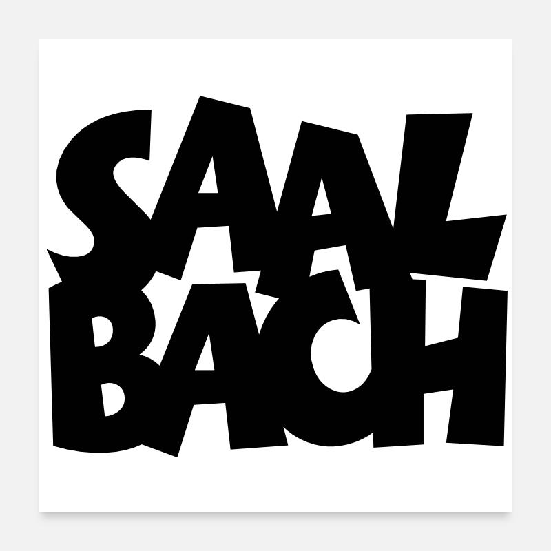 Saalbach Poster 24" x 24" (60x60 cm)