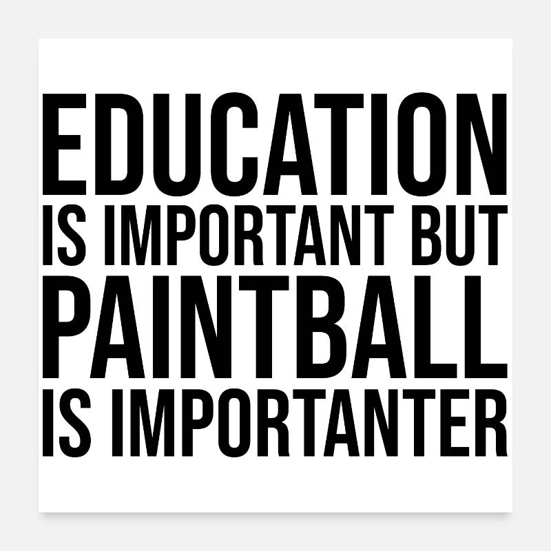 Paintball Poster 60 x 60 cm