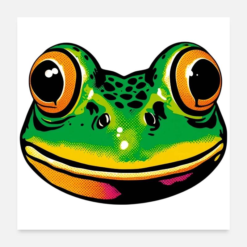 Frosch Poster 60x60 cm