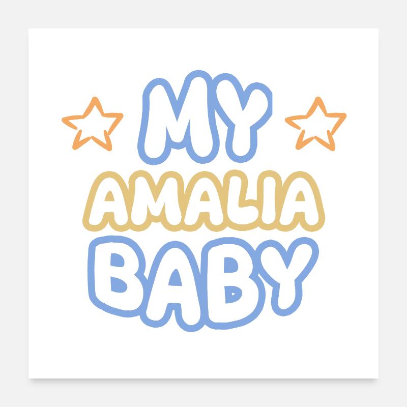 First name Amalia Poster 24" x 24" (60x60 cm)