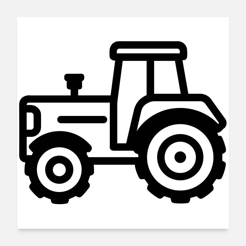 Traktor Poster 60x60 cm