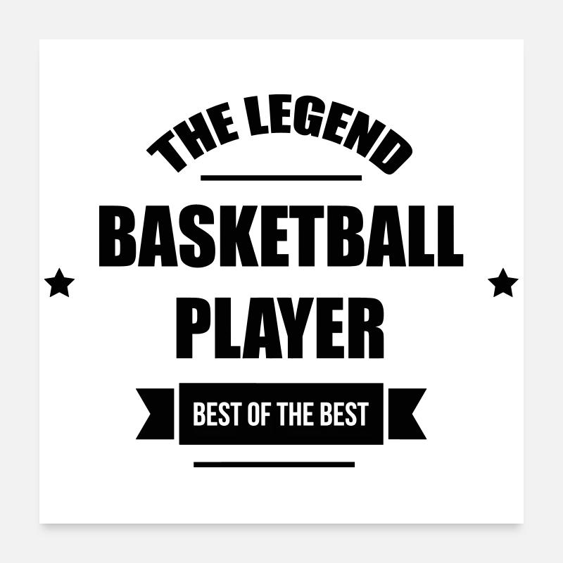 The Legend Basketball Player Poster 60 x 60 cm