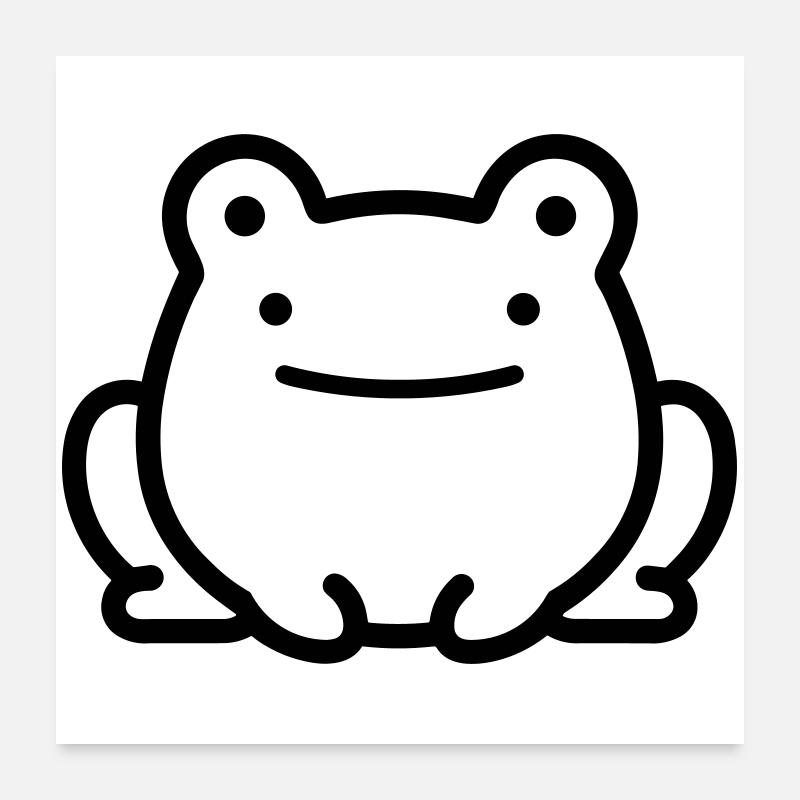 grenouille Poster 60 x 60 cm