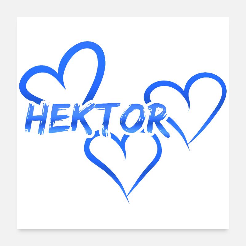 Hektor als Vorname Poster 60x60 cm
