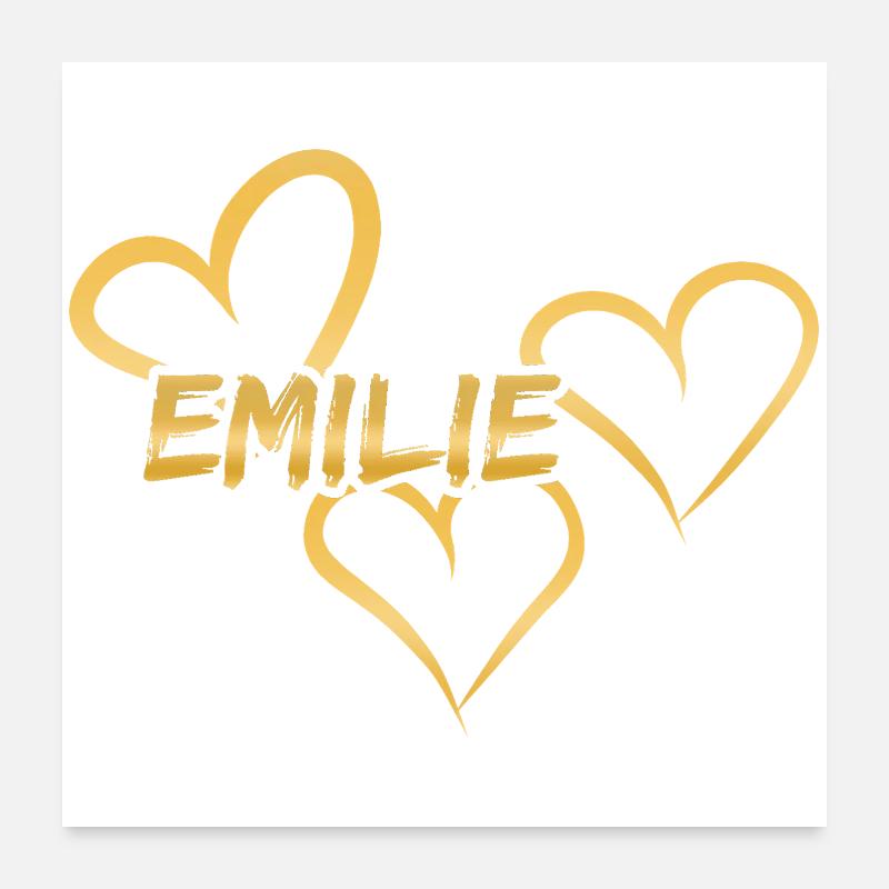 First name Emilie Poster 24" x 24" (60x60 cm)